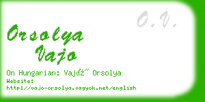 orsolya vajo business card